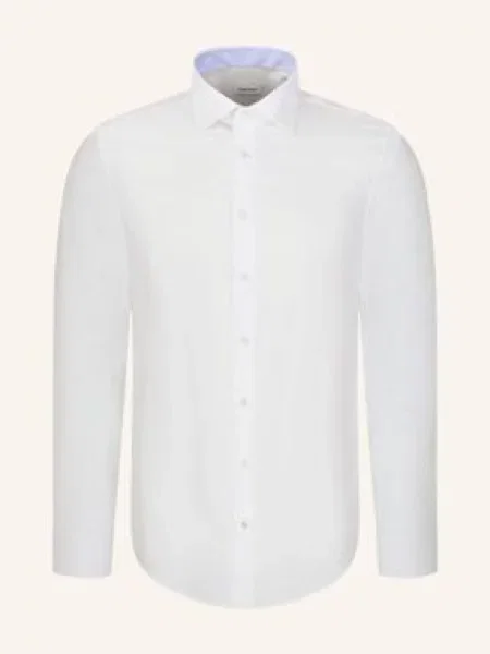 Seidensticker Koszula Biznesowa O Kroju Slim Fit weiss biała