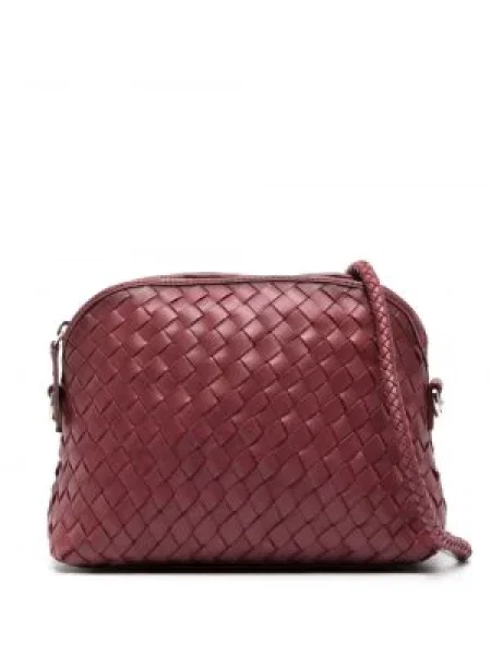 Geanta crossbody Dragon Diffusion din piele chunky roșu