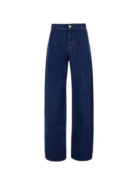 Blugi cu picior larg Max Mara albastru