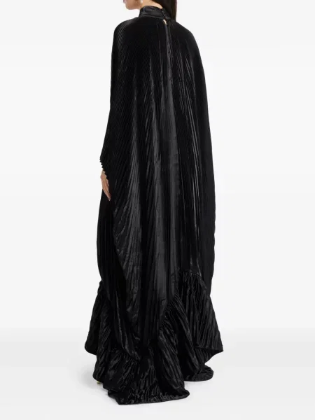 Rochie L'idée cu volane plisată de costum negru