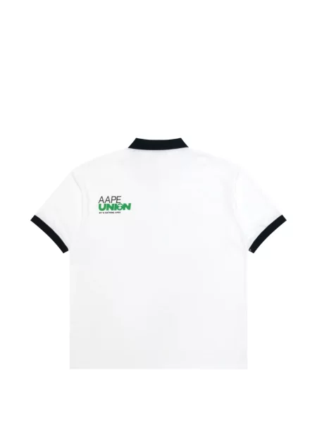 Koszulka polo Aape By A Bathing Ape biała