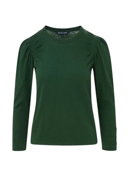 Tricou Veronica Beard lung verde