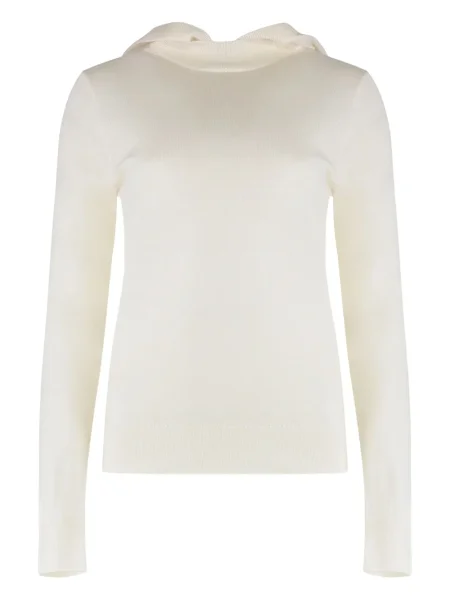 Dzianinowa bluza z kapturem Parosh biała