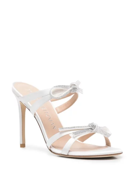 Sandale Stuart Weitzman cu funde alb