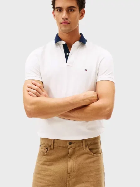 Поло Tommy Hilfiger біле