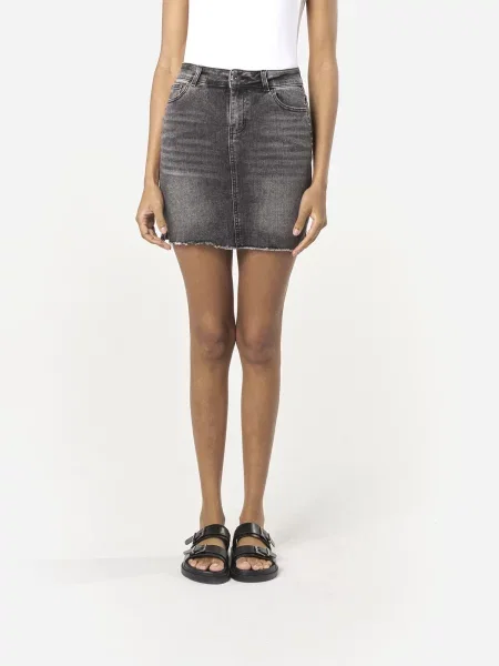 KOROSHI Fustă denim negru