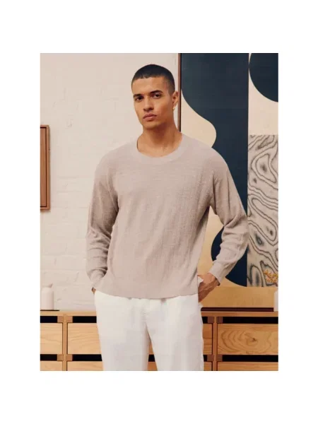 Dzianinowy sweter Frescobol Carioca szary