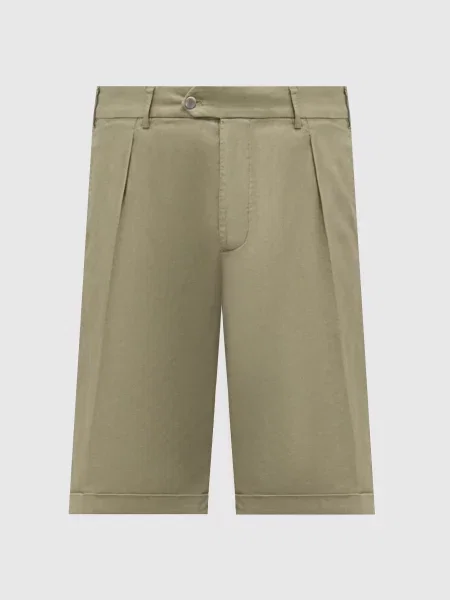 Шорти з льоном Capobianco зелені
