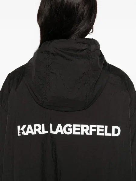 Яке Karl Lagerfeld с качулка черно