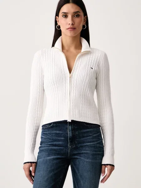 Tommy Jeans cardigan pentru femei bej