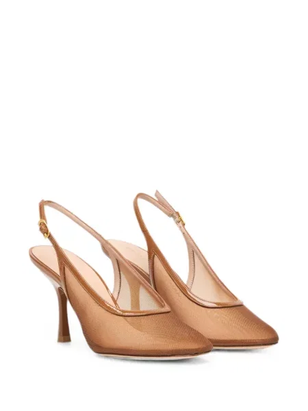 Pantofi cu toc Stuart Weitzman slingback alb