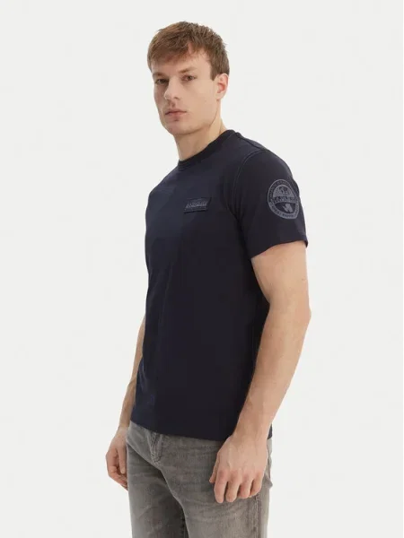 Napapijri Tricou S-Amundsen Bleumarin