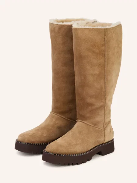 Ugg Kozačky Na Platformě Uptowner Tall světle hnědá