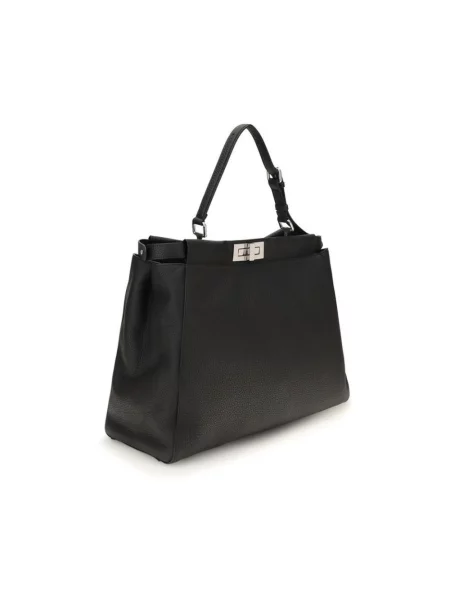 Torba Fendi Peekaboo skórzana czarna