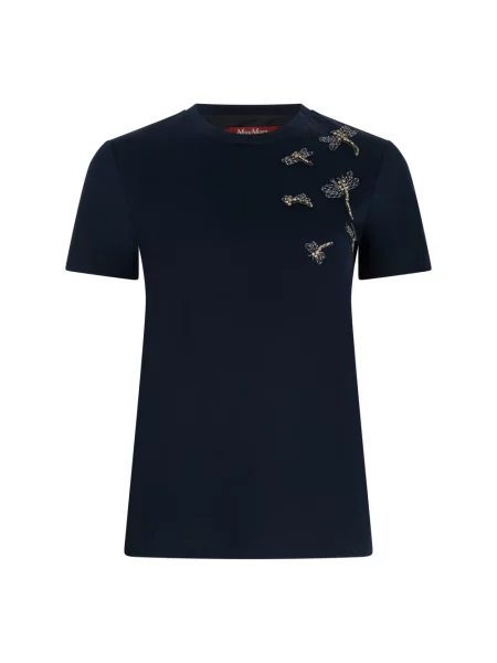 Koszulka Max Mara Studio niebieska