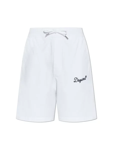 Szorty Dsquared2 z logo białe