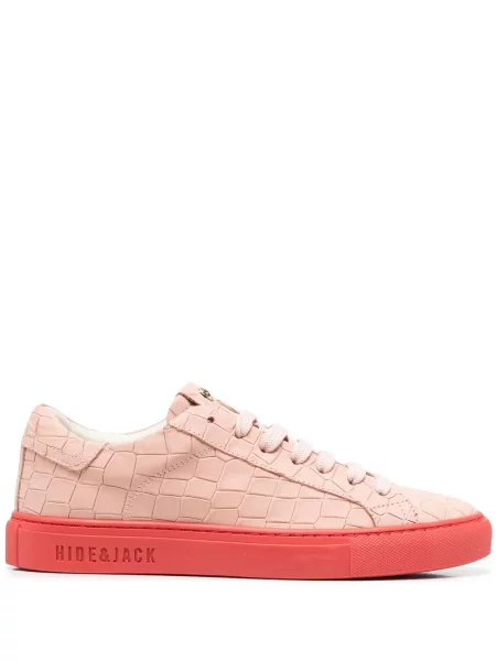 Sneakerși Hide&jack din piele roz