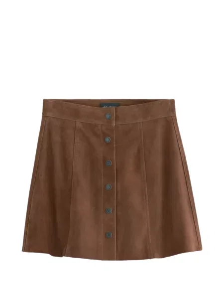 Mała mały spódnica jeansowa Ag Jeans w kształcie litery A brązowa