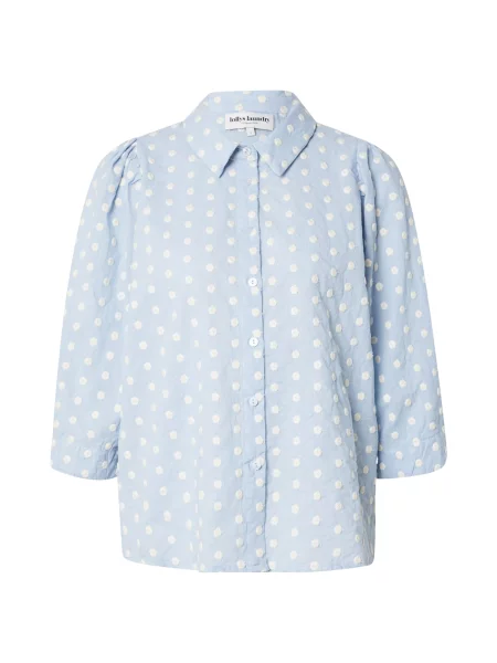 Lollys Laundry Bluza Bono svetlo modra bela