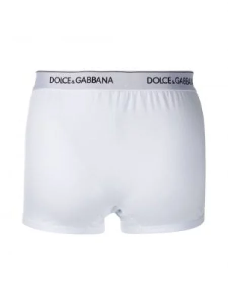 Boxerky Dolce & Gabbana s výšivkou bílé