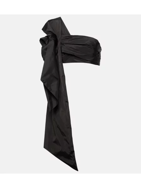 Cropp top Simone Rocha cu model floral drapat negru