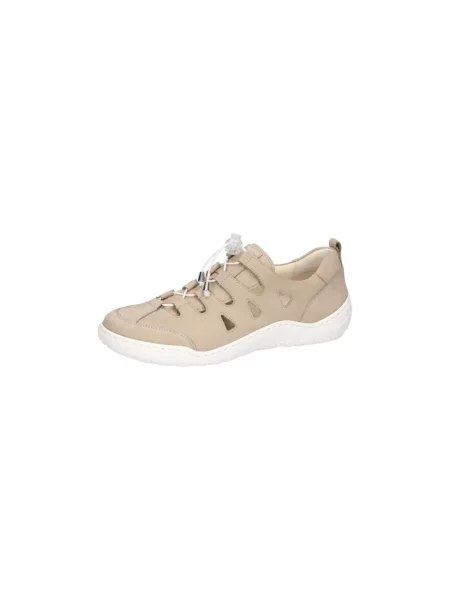 Lniane sneakersy Waldläufer beżowe