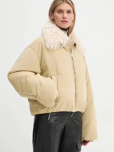 Пухено яке Nanushka ZACHARIE бежово