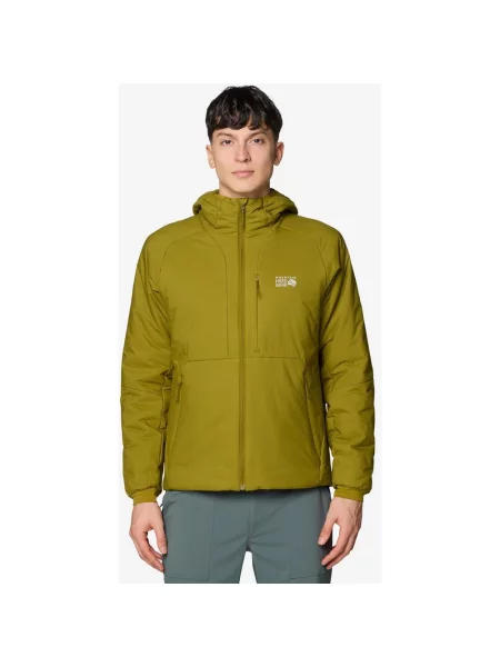 Kurtka z kapturem Mountain Hardwear Kor Stasis pistacjowa S zielona