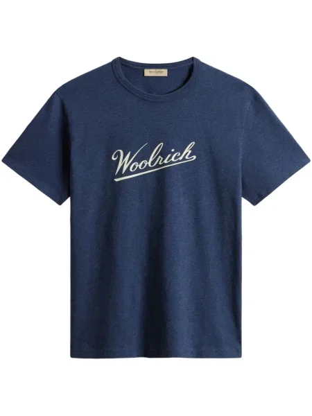 Tricou Woolrich din jerseu albastru