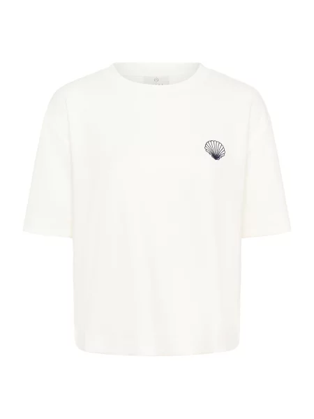 Kaffe Tricou KAAnnie bleumarin alb