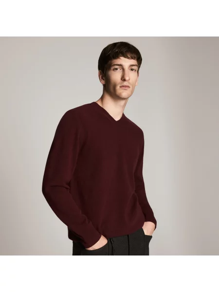 Reserved Svetr s příměsí merino vlny hnědá