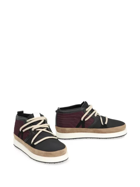 Sneakerși Volta din piele negru