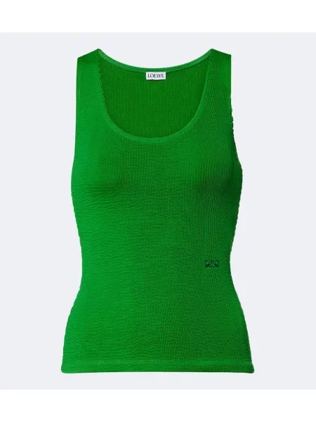 Top Loewe din jerseu verde