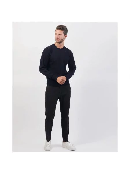 Sweter Armani Exchange z okrągłym dekoltem czarny