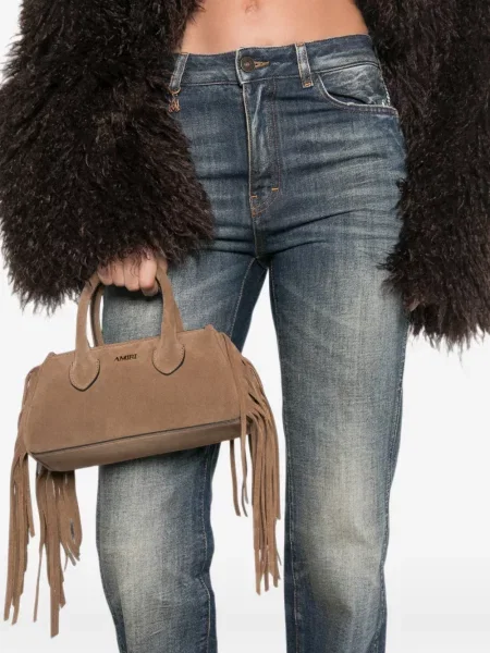 Τσάντα shopper Amiri σουέτ καφέ