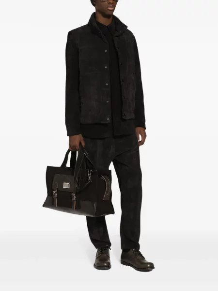 Spodnie Dolce And Gabbana sztruksowe czarne