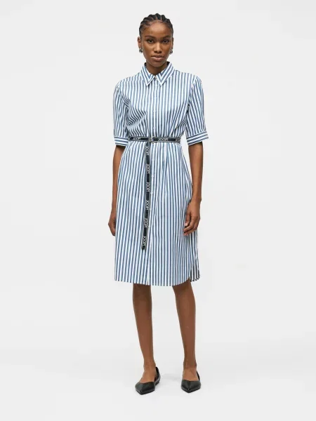 JOOP! Rochie tip cămașă Bleumarin alb