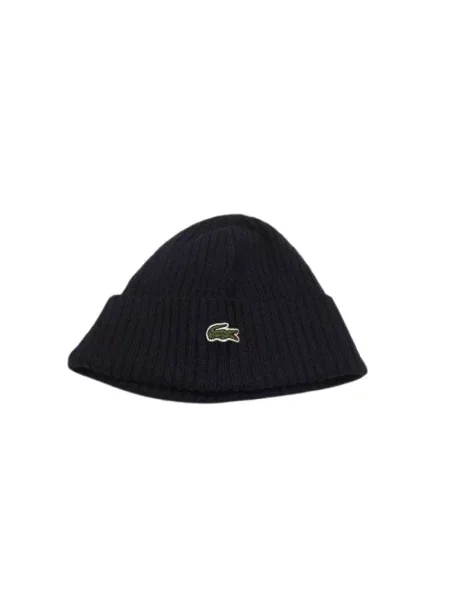 Czapka zimowa Lacoste navy blue niebieska