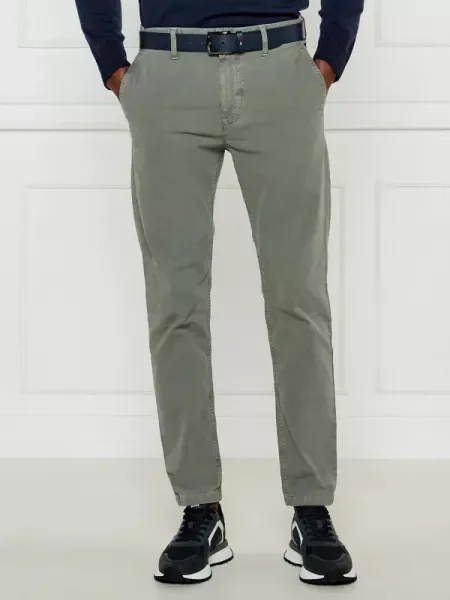 BOSS ORANGE Pantaloni chino 01 | Tapered fit verde