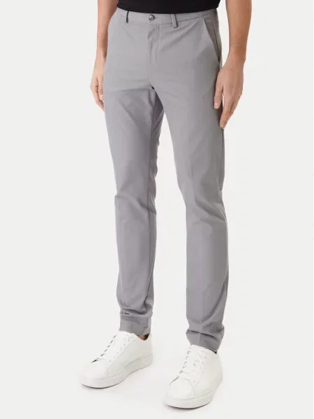 BOSS Chinos kelnes sidabrinė