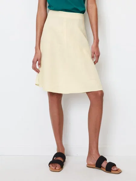 Marc O’Polo Спідниця міді без підкладки бежевий