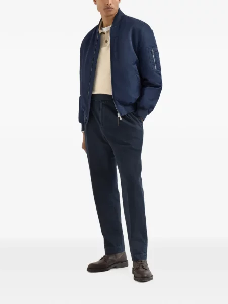 Με κολάρο polo Brunello Cucinelli σουέτ