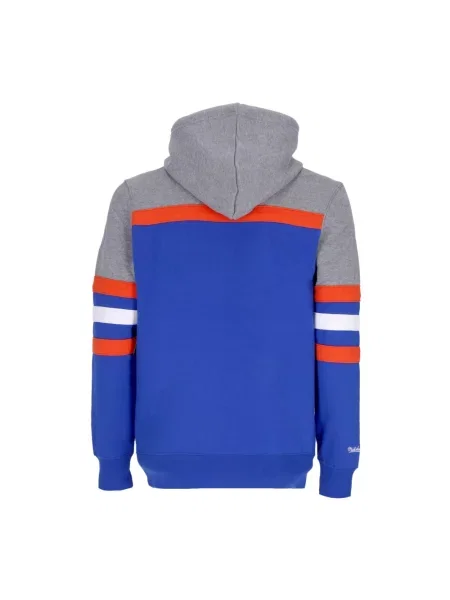 Bluza z kapturem Mitchell & Ness z kapturem niebieska