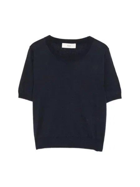 Lniany sweter Dunst niebieski