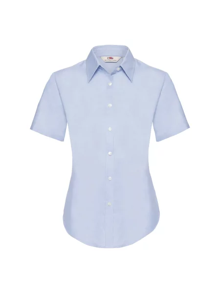 Krótka koszula Fruit Of The Loom z twillu szara