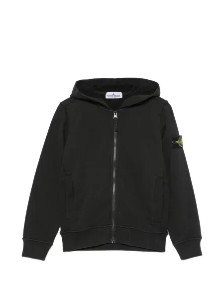 Bluza z kapturem dziecięca Stone Island czarna