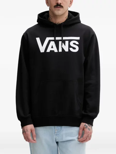 Hanorac cu glugă Vans cu imagine cu cordon negru
