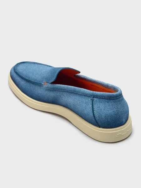 Туфлі Santoni блакитні