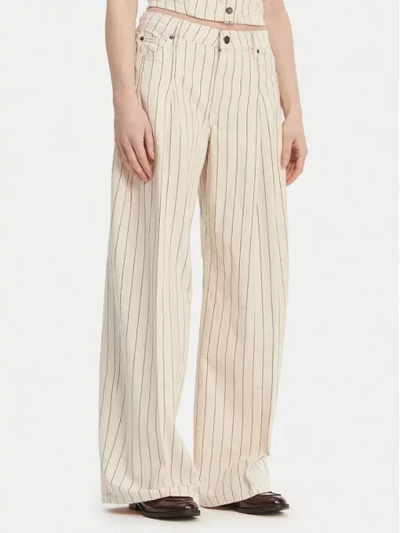 Guess Jeans Blugi Écru Wide Leg
