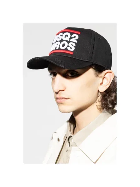 Czapka z daszkiem Dsquared2 czarna